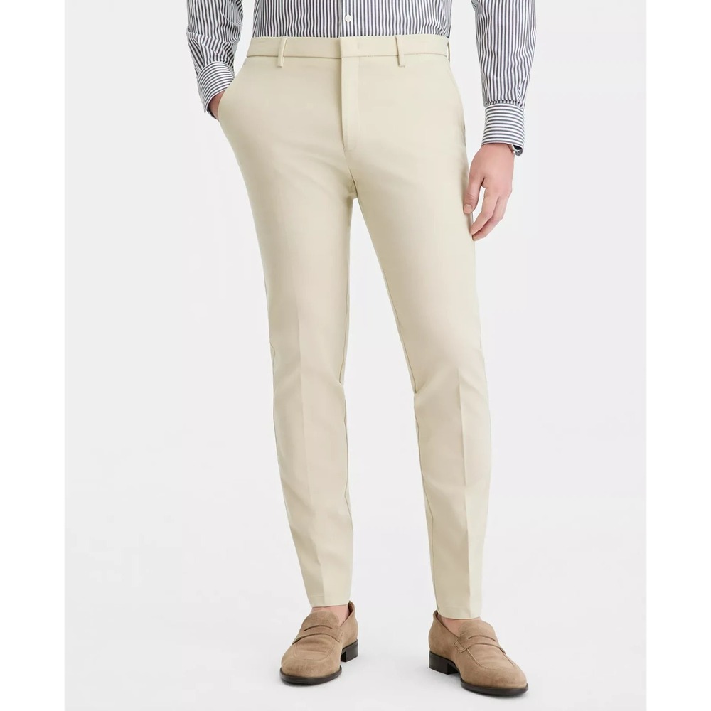 Tommy Hilfiger Mens Modern fit Dress Pants 32W 32L Cream‎